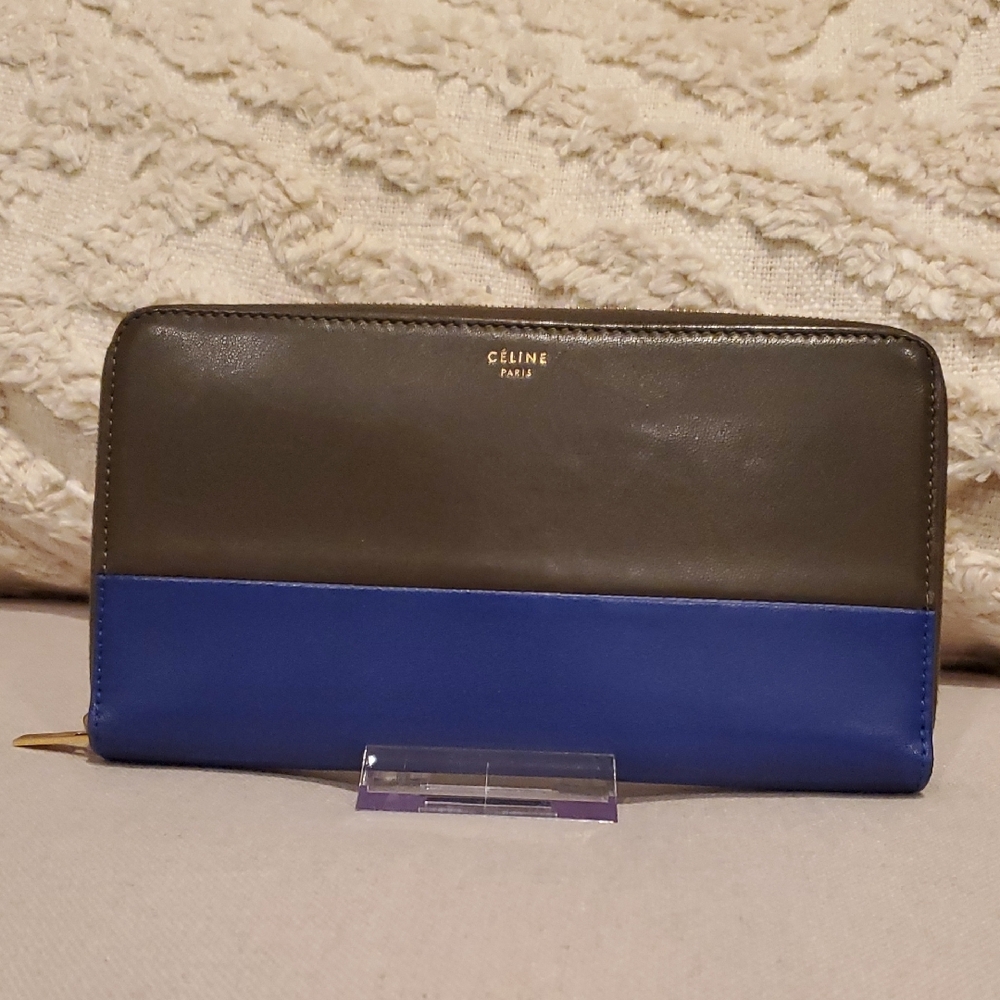 Celine Two Tone Leather Wallet